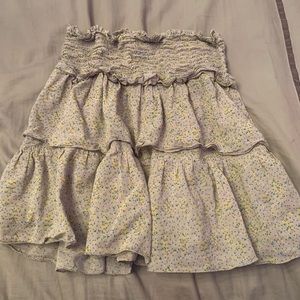 KOCH skirt size s patterned with yellow and green dots